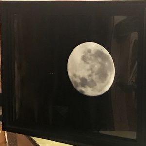 Moon photograph framed 18by24 frame
